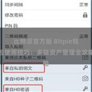比特派官方版 Bitpie钱包使用技巧：多链资产管理全攻略