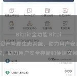 Bitpie全功能 Bitpie钱包：打造数字资产管理生态系统，助力用户安全存储和便捷交易。