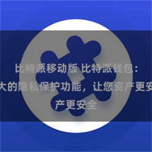 比特派移动版 比特派钱包：强大的隐私保护功能，让您资产更安全
