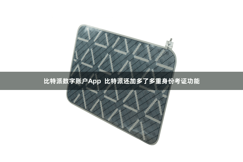 比特派数字账户App  比特派还加多了多重身份考证功能